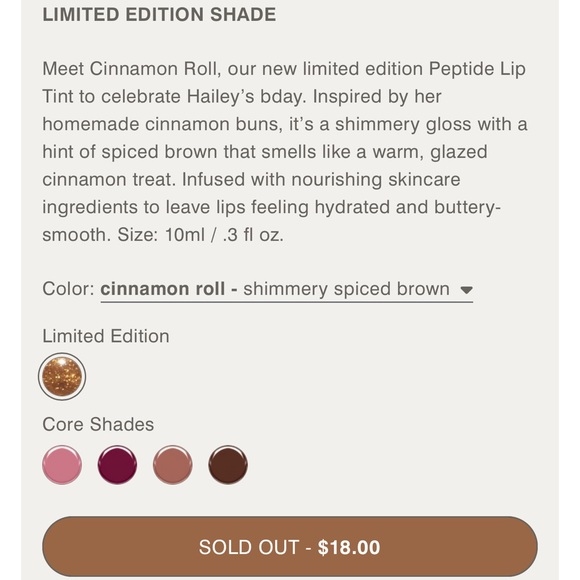 🤎 Rhode Peptide Lip Tint Cinnamon Roll 🤎 - Picture 13 of 13